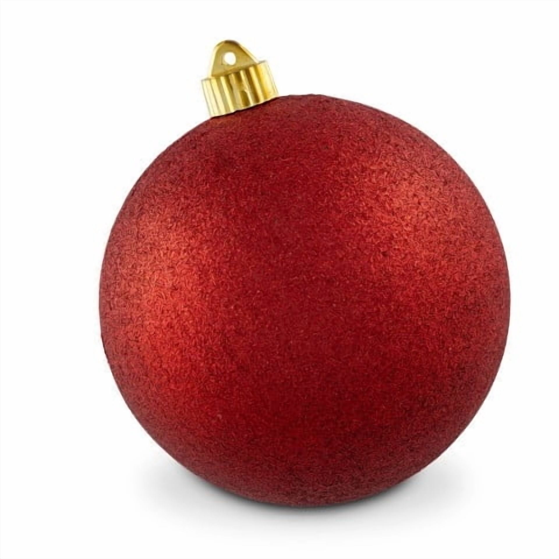 Red Jumbo Glitter Ball Shatterproof Christmas Ornament, 8", by Holiday Time