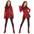 thumbnail image 1 of Red Jumpsuits Halloween Costumes, Rise of Red Cosplay Costume, Long Sleeve Onesie‌, Movie Character Cosplay for Masquerade, 190, 1 of 8