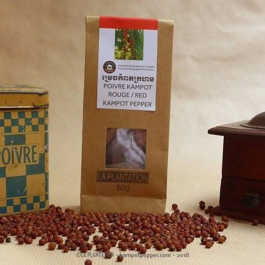 Red Kampot Pepper Whole Peppercorns PGI 50g