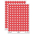 thumbnail image 1 of Red Kangaroo Head Australian Marsupial 200+ Round Stickers - Red - Gloss Finish - 0.50" Size, 1 of 3