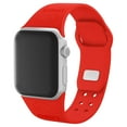 thumbnail image 1 of Red Kansas City Chiefs Debossed Silicone Apple Watch Band, 1 of 2