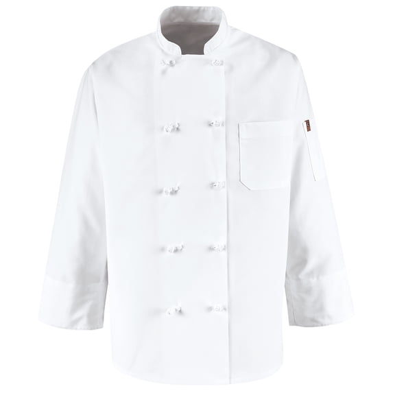 Red Kap Eight Knot Button Chef Coat