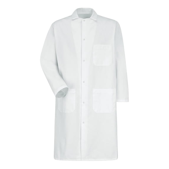Red Kap Gripper - Front Butcher Frock - Exterior Chest Pocket 4016 White S
