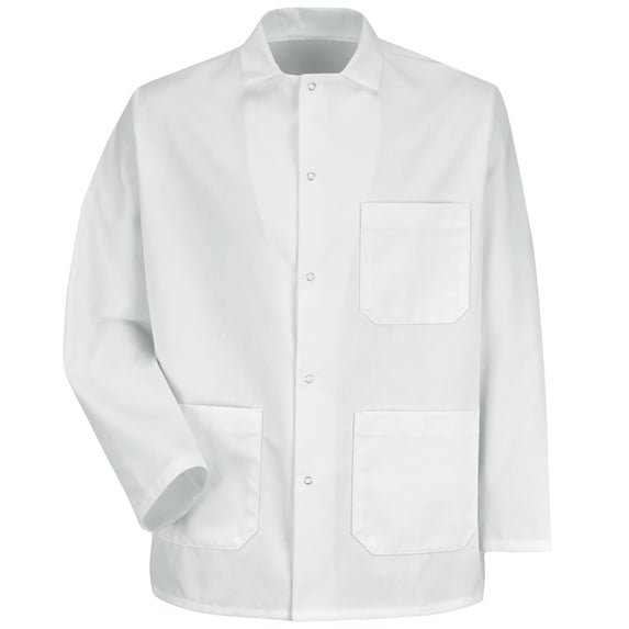 Red Kap Gripper-Front Short Butcher Coat