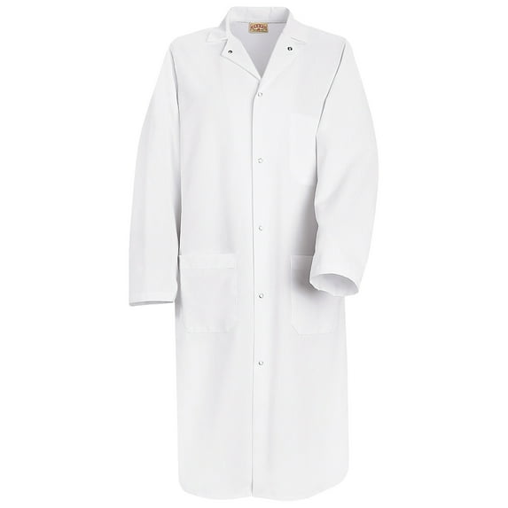 Red Kap Gripper-Front Spun Polyester Butcher Coat