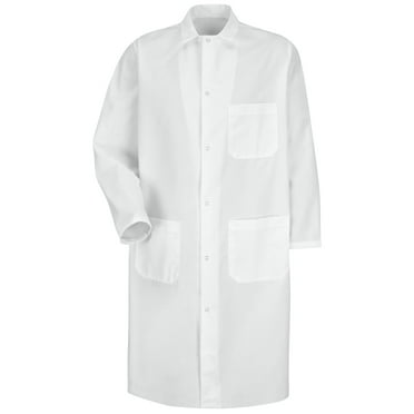 Red Kap Gripper-Front Spun Polyester Butcher Coat