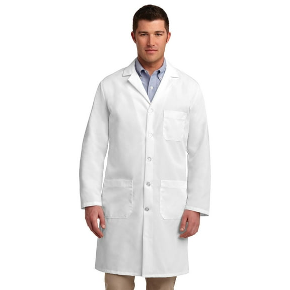 Red Kap - Button Front Lab Coat - KP14, White, 2XL