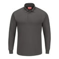 thumbnail image 1 of Red Kap Long Sleeve Performance Knit Polo SK6L Charcoal 2XL, 1 of 1