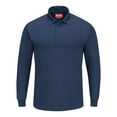 thumbnail image 1 of Red Kap Long Sleeve Performance Knit Polo SK6L Navy M, 1 of 1