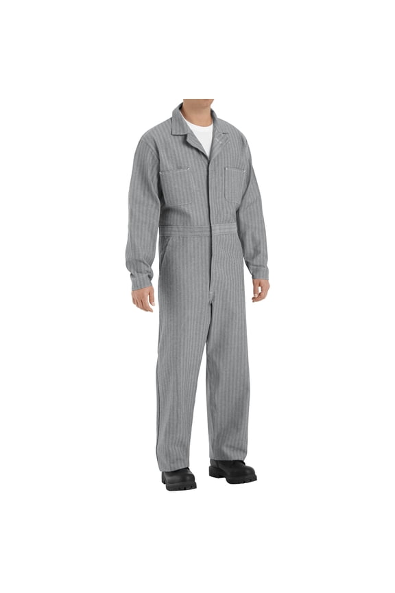 Men's Button-Front Cotton Coverall