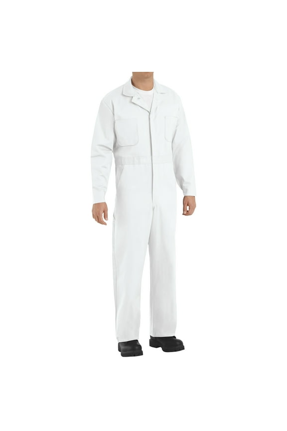 Men's Button-Front Cotton Coverall