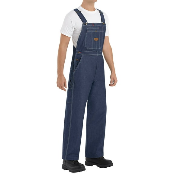 Red Kap Men's Denim Bib Overall