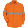 thumbnail image 1 of Red Kap Men's Hi-Visibility Long Sleeve Work Shirt - Type R, Class 2, 1 of 3