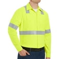 thumbnail image 1 of Red Kap Men's Hi-Visibility Long Sleeve Work Shirt - Type R, Class 2, 1 of 4