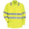 thumbnail image 1 of Red Kap Men's Hi-Visibility Long Sleeve Work Shirt - Type R, Class 3, 1 of 3