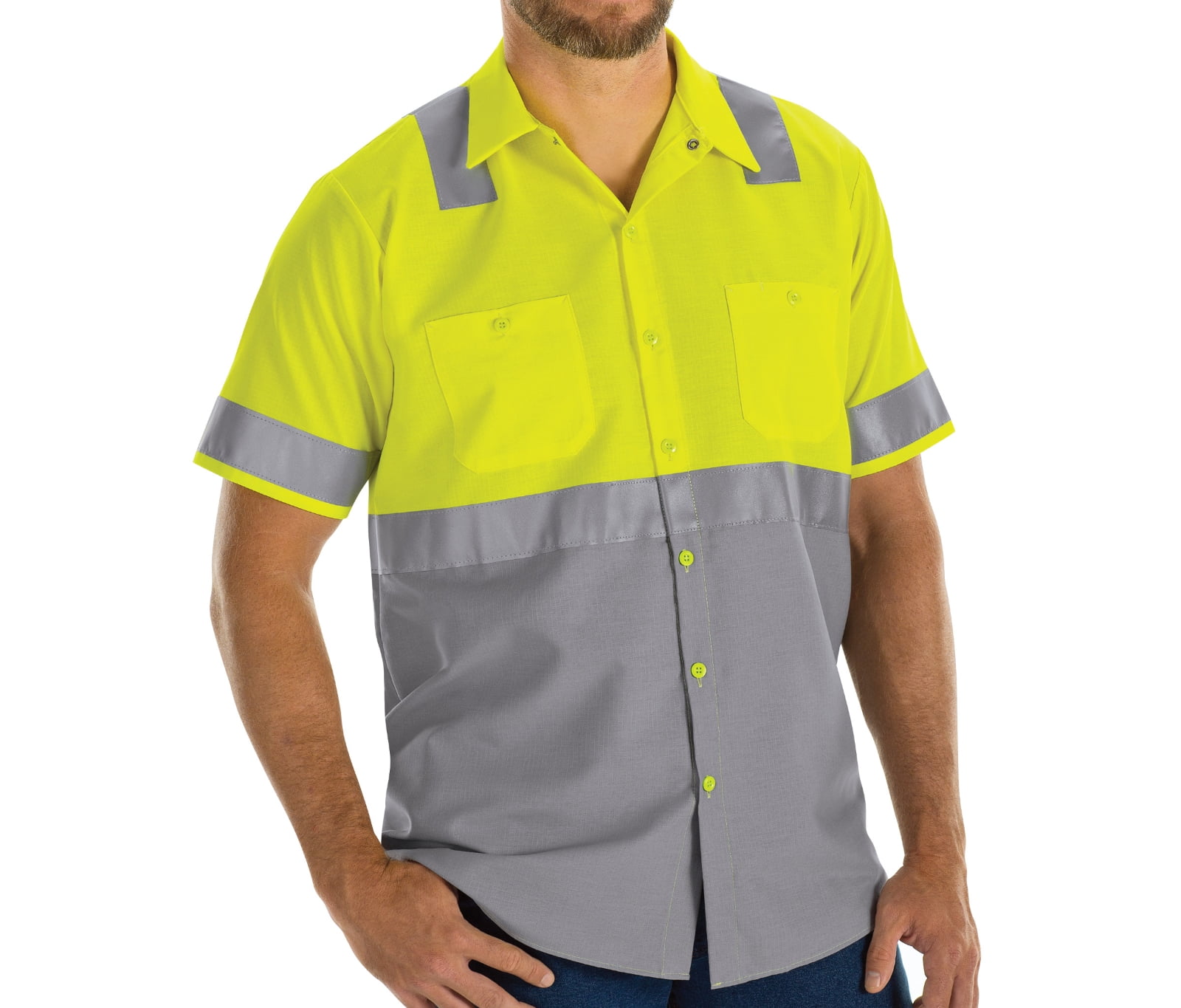 Red kap clearance hi visibility shirts