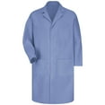 thumbnail image 1 of Red Kap Men's Lab Coat Gripper Closure Pockets Light Blue XL, 1 of 3