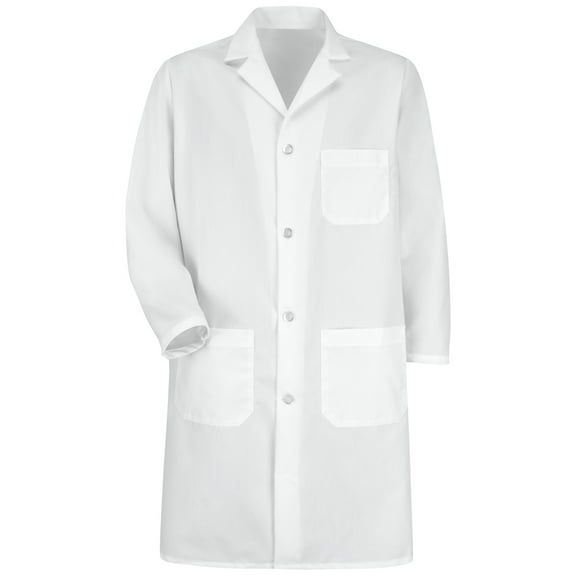 Red Kap Men's Lab Coat with Buton Closure