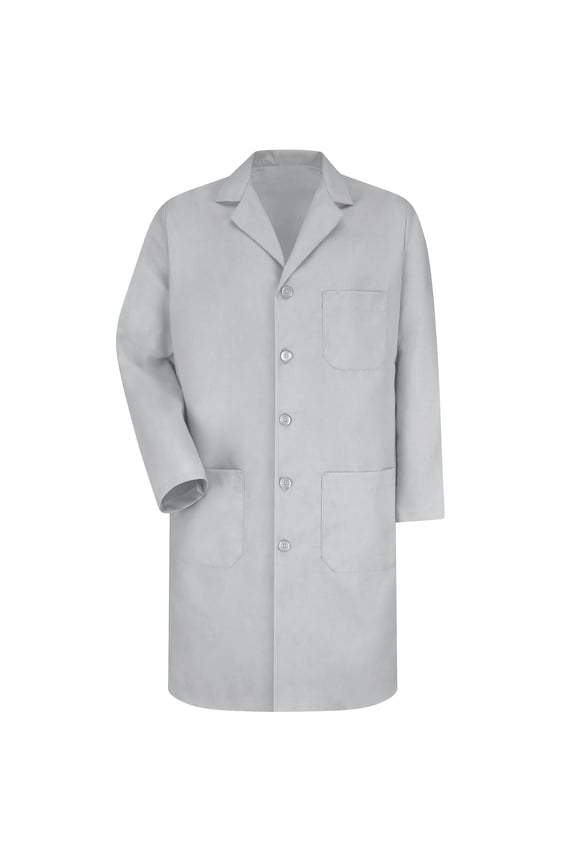 Men's Lab Coat with Button Closure