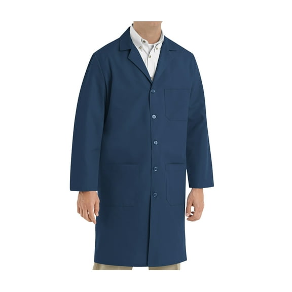 Red Kap Men's Lab Coat with Button Closure