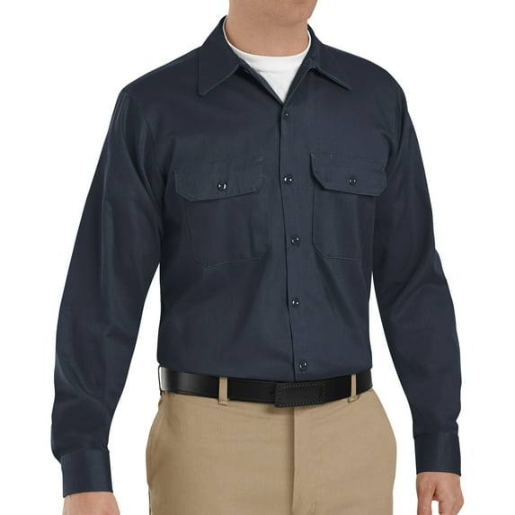 Red Kap® Men's Long Sleeve Deluxe Heavyweight Cotton Shirt