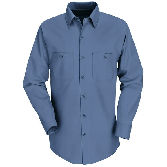 Red Kap Men's Long Sleeve Industrial Work Shirt