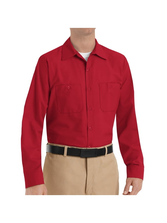 Men's Long Sleeve Industrial Work Shirt