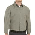 thumbnail image 1 of Red Kap Men's Long Sleeve Microcheck Uniform Shirt, 1 of 2