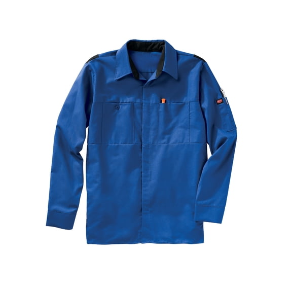 Red Kap Men's Long Sleeve Performance Plus Shop Shirt with OIL BLOK Technology