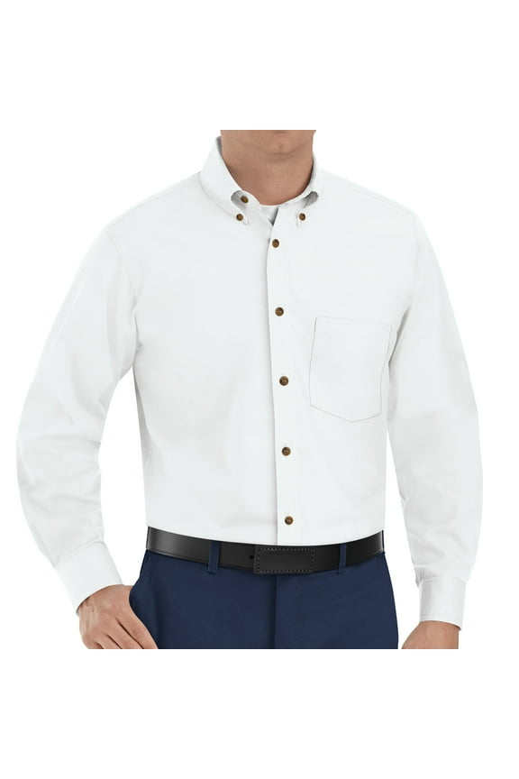 Men's Long Sleeve Poplin Dress Shirt