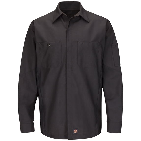 Red Kap Men's Long Sleeve Solid Crew Shirt