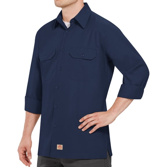 Red Kap Men's Long Sleeve Solid Ripstop Shirt