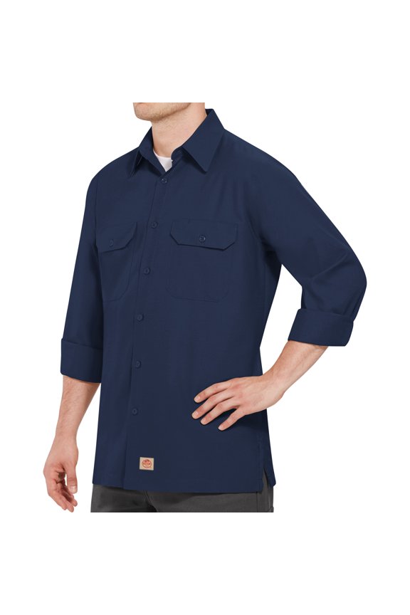Men's Long Sleeve Solid Ripstop Shirt