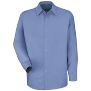 Red Kap Mens Long Sleeve Specialized Pocketless Work Shirt