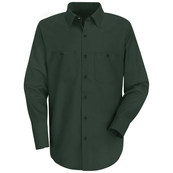 Red Kap Men's Long Sleeve Wrinkle-Resistant Cotton Work Shirt