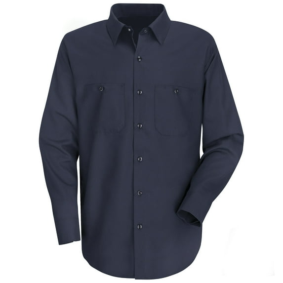 Red Kap Men's Long Sleeve Wrinkle-Resistant Cotton Work Shirt