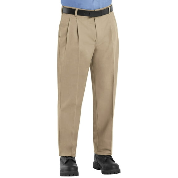 Red Kap Men's Pleated Twill Slacks