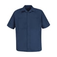 thumbnail image 1 of Red Kap Men's Short Sleeve Convertible Collar Shirt Jacket, 1 of 2