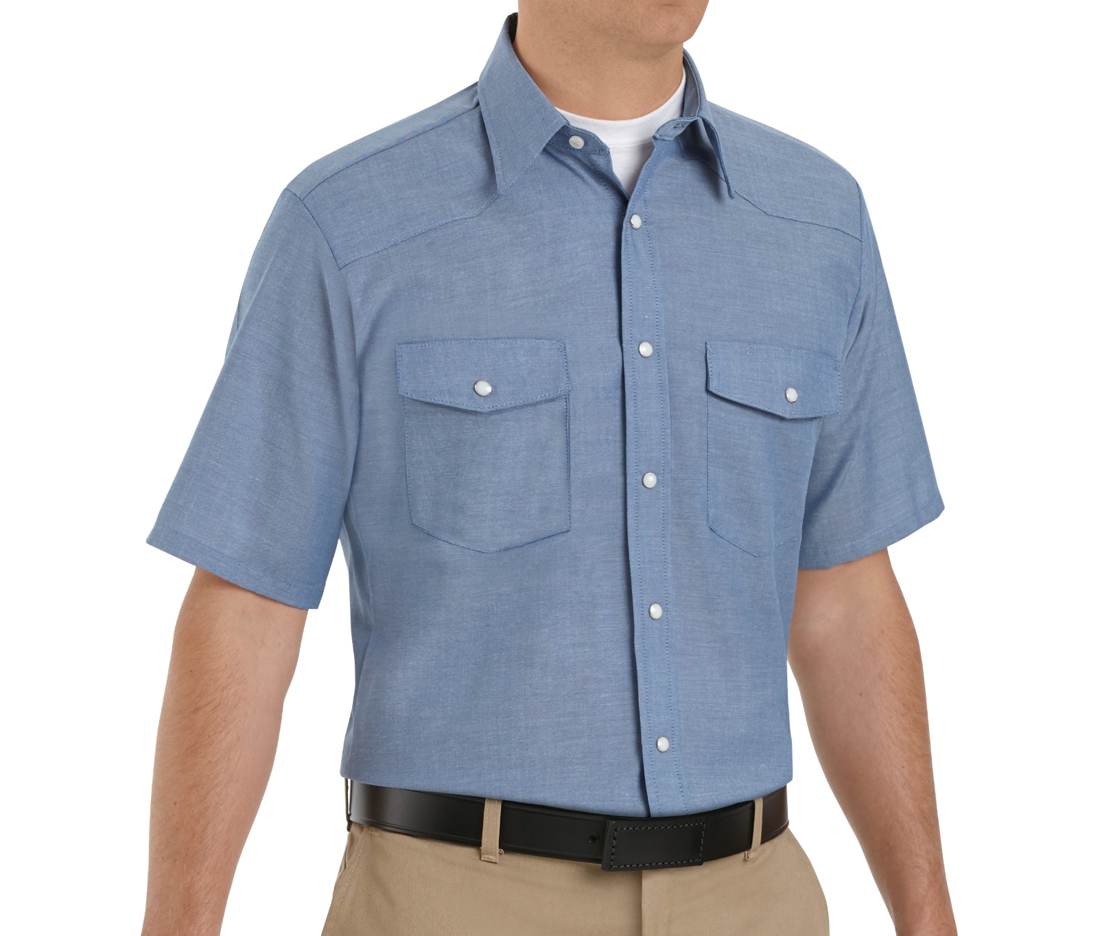 Red Kap Men's Short Sleeve Deluxe Western Style Shirt - image 1 of 2