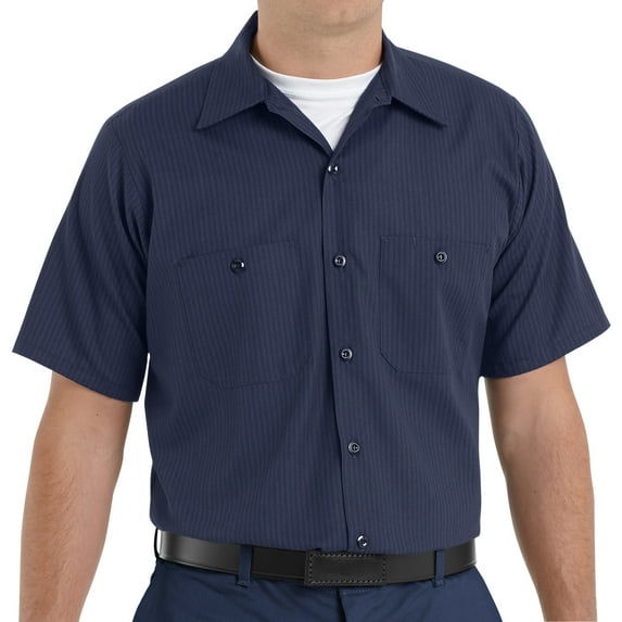 Red Kap Men's Short Sleeve Durastripe Work Shirt