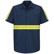 Red Kap  Short Sleeve Enhanced Visibility Industrial Work Shirt