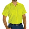 thumbnail image 1 of Red Kap Men's Short Sleeve Enhanced Visibility Ripstop Work Shirt, 1 of 5