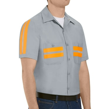 Red Kap Men's Short Sleeve Enhanced Visibility Shirt