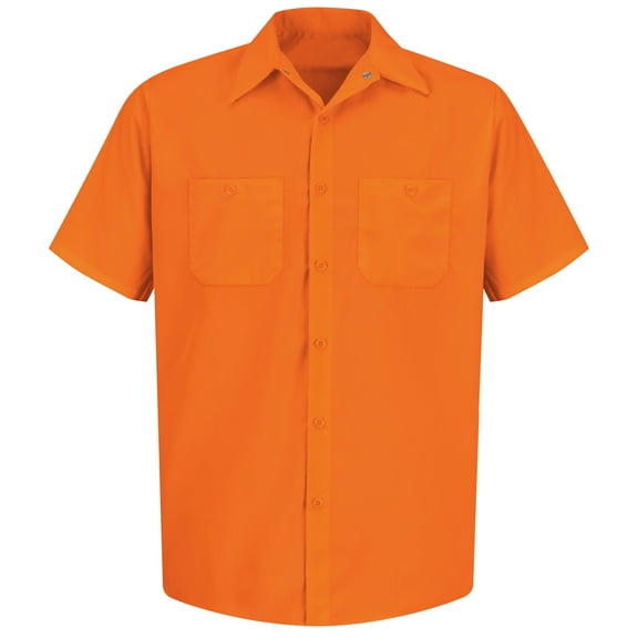 Red Kap Men's Short Sleeve Enhanced Visibility Work Shirt