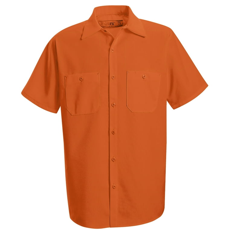 Orange dickies work shirt sales