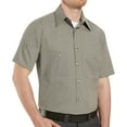 thumbnail image 1 of Red Kap Men's Short Sleeve Geometric Microcheck Work Shirt, 1 of 5