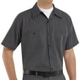 thumbnail image 1 of Red Kap Men's Short Sleeve Industrial Stripe Work Shirt, 1 of 4