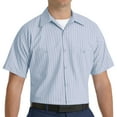 thumbnail image 1 of Red Kap Men's Short Sleeve Industrial Stripe Work Shirt, 1 of 4