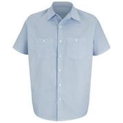Red Kap Men's Short Sleeve Industrial Stripe Work Shirt