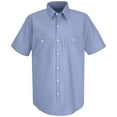 thumbnail image 1 of Red Kap® Men's Short Sleeve Industrial Stripe Work Shirt, 1 of 2